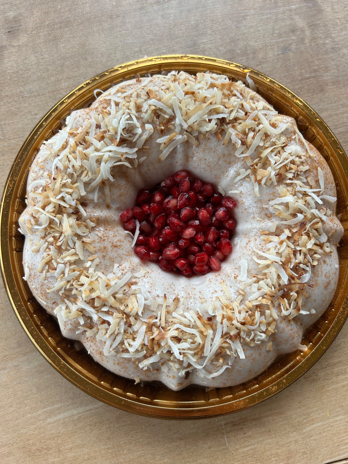 Tembleque coco (coconut pudding) 9.5 inch (Gluten and Dairy free) No shipping