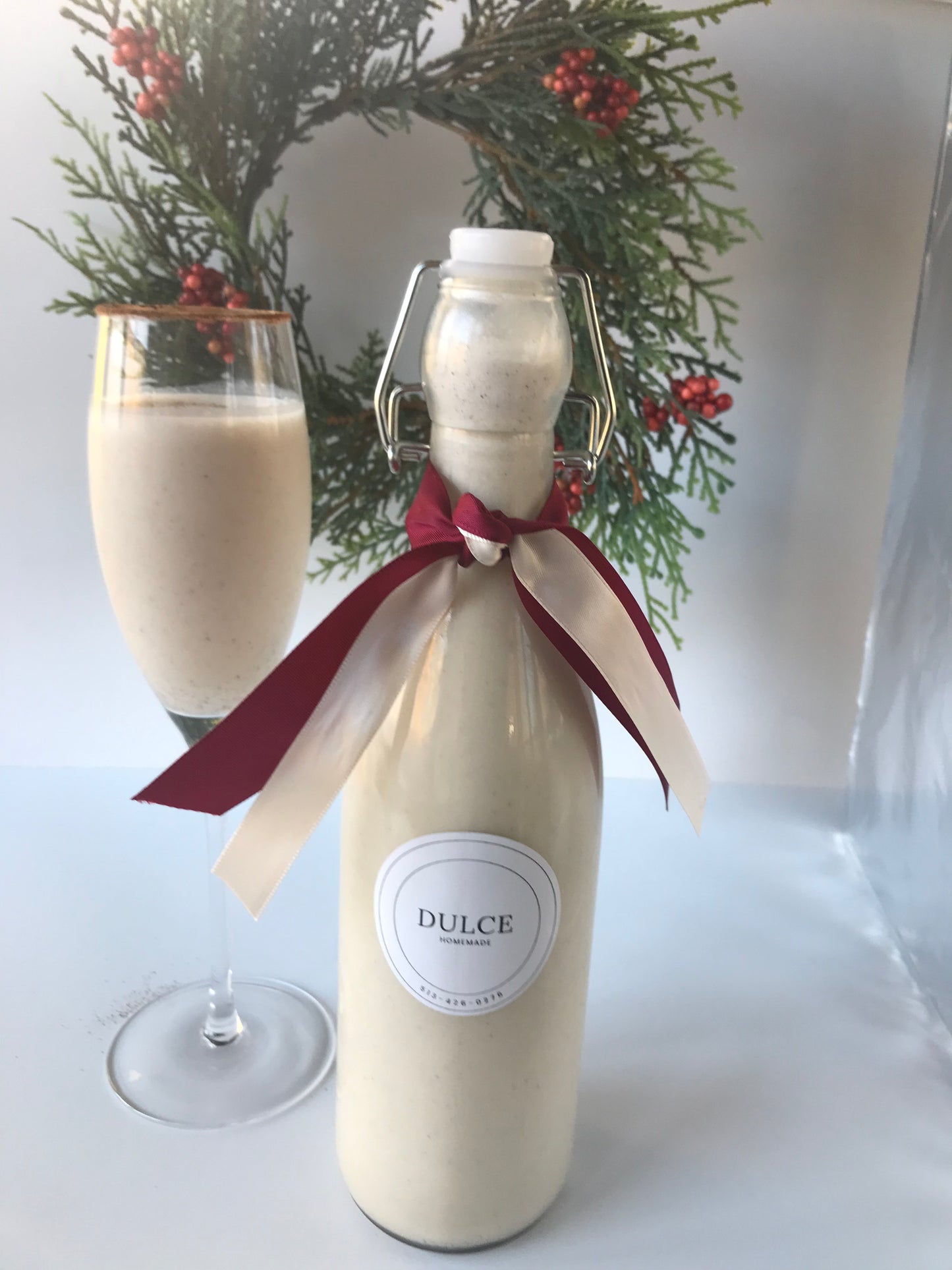 Coquito (Puertorican Eggnog) with Rum, 16 onz