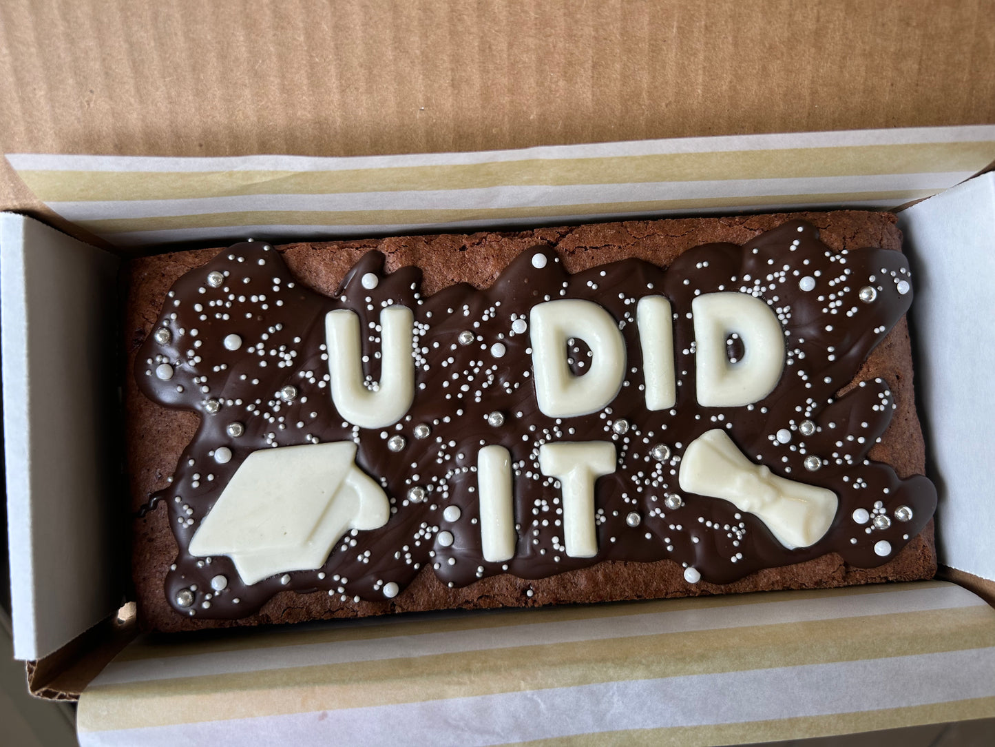 Graduation Custom Mini Brownie Note