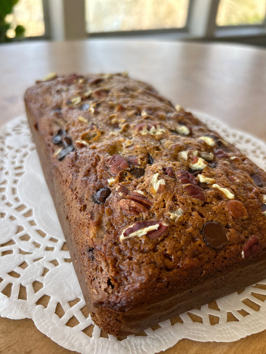 Chocolate Chip Pecan Banana Bread