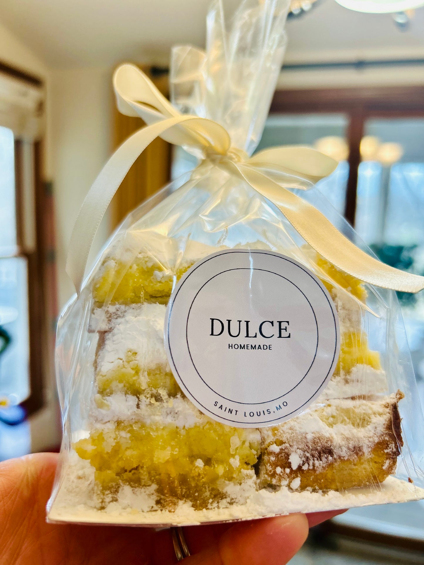 Delicadas de limón (lemon bites) Slab