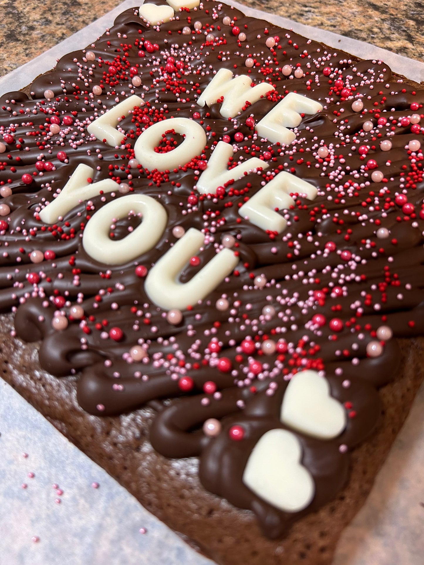 Valentines ❤️ Customized Brownie Slab! 9x9'