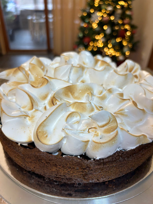 Ghirardelli Chocolate Flourless Gluten Free Torte With Toasted Meringue